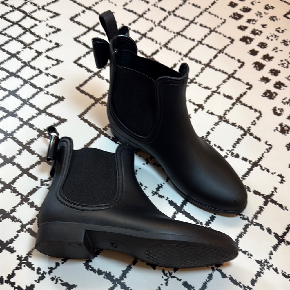 Catherine Malandrino Women’s Black Ankle Rain Boots - EU Size 38
